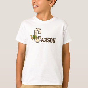 Camiseta Início personalizado do Nome dos Meninos com C