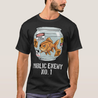 Camiseta Inimigo Público Nº 1 Desenho do Peixe Dourado Durã