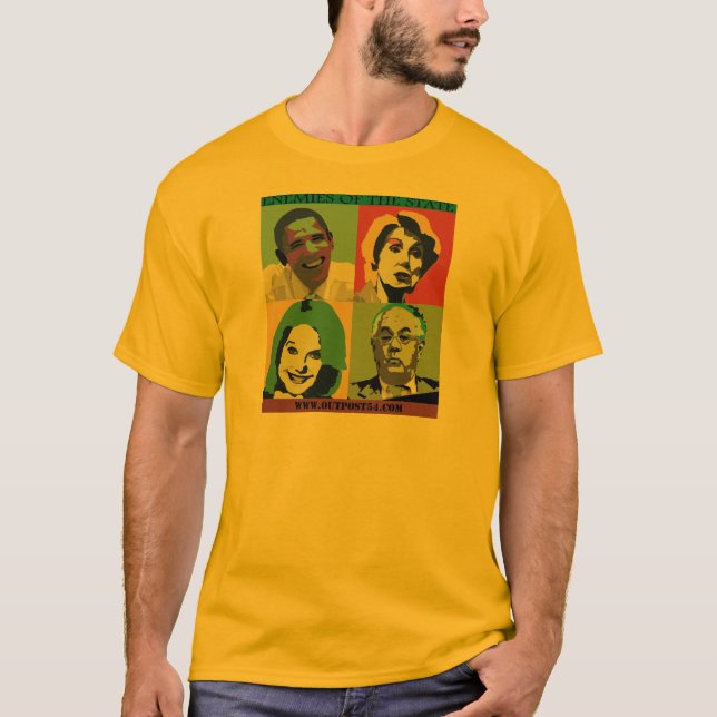 CAMISETA INIMIGOS DO ESTADO (Frente)