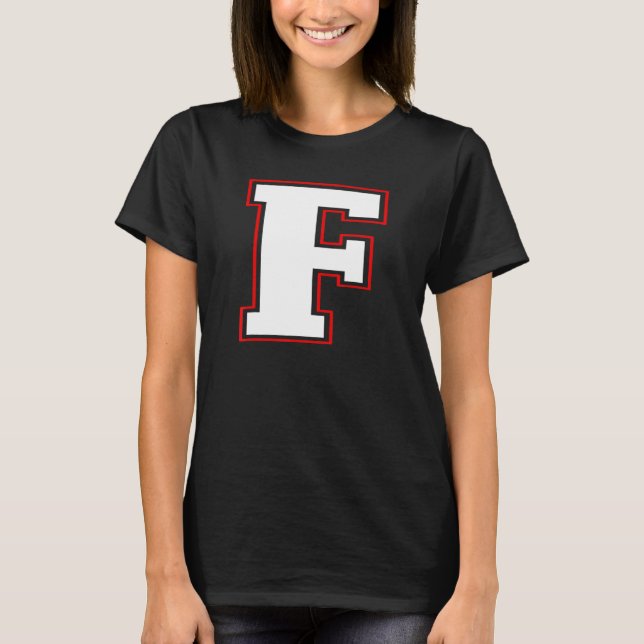 Camiseta Initial F Monogram F Letter F Capital Alphabet (Frente)