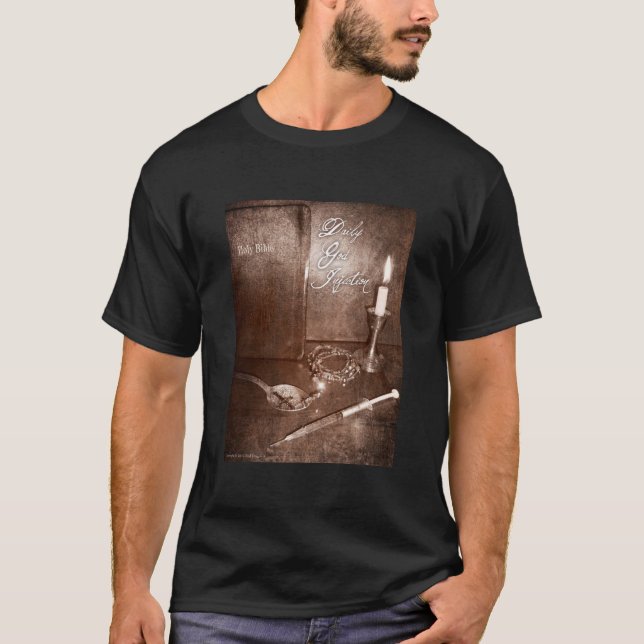 Camiseta Injeção diária do deus (Frente)