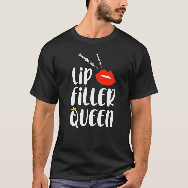 Camiseta Injetor de Enfermeiro Estético da Seringa Queen (Frente)