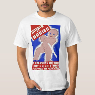 Camiseta Injusto para os bebês