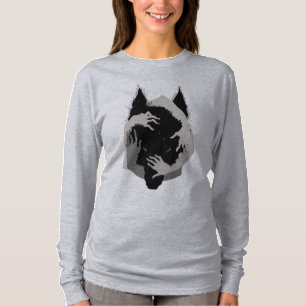 Camiseta Ink Talking Fantasy V05 LOBO NEGRO