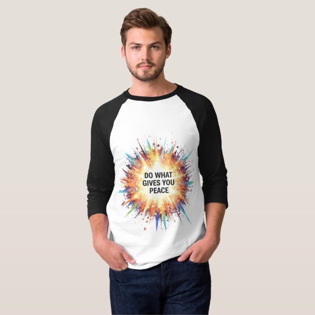 Camiseta  "Inner Peace Explosion Graphic Tee" (Frente Completa)