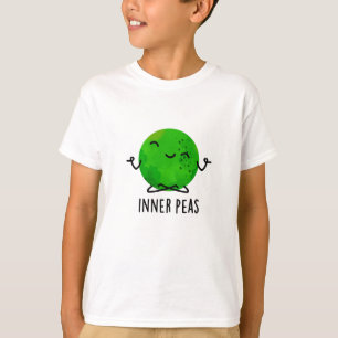 Camiseta Inner Peas Engraçado Meditando Pea Pun