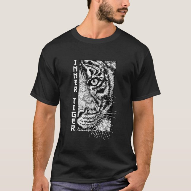 Camiseta Inner Tiger Kingstiger Wild Cat Siberian Tiger (Frente)