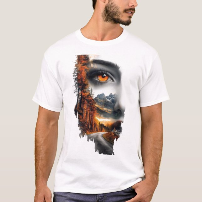 Camiseta Inner Wilderness – Surreal Nature Portrait T-Shirt (Frente)