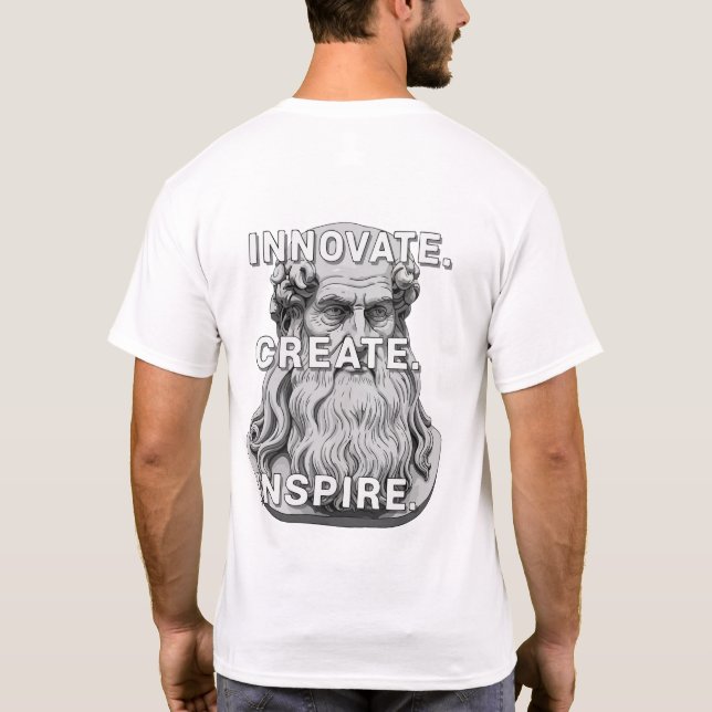 Camiseta Innovate Create Inspire T-Shirt – Motivational Quo (Verso)