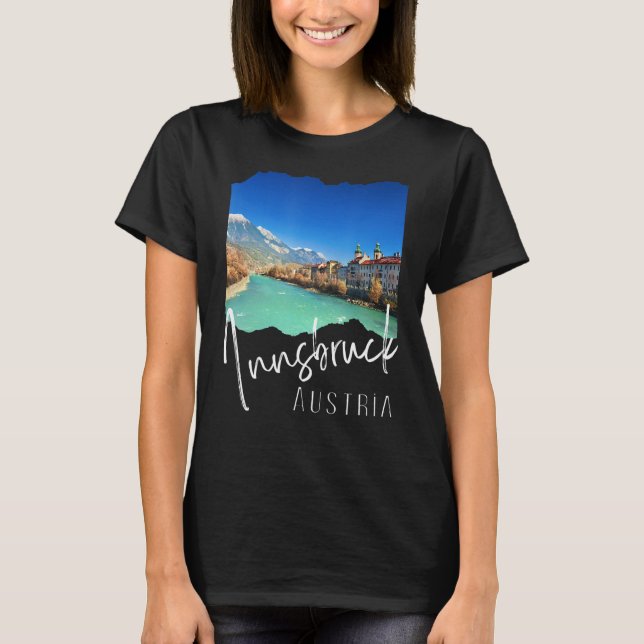 Camiseta Innsbruck Souvenir Innsbruck Áustria (Frente)