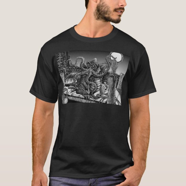 Camiseta Innsmouth profundamente um (Frente)