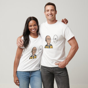 Camiseta "Inocência Pura" - Gráfico de Caracteres Cons