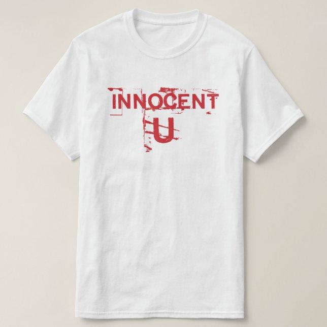 Camiseta inocente (Frente do Design)
