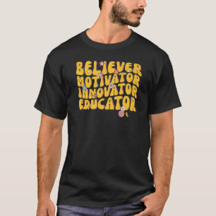 Camiseta Inovador Educador Motivador Crente Professor Retro
