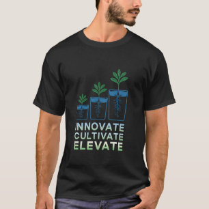 Camiseta Inovar Cultivar Elevar Agricultura Hidropônica