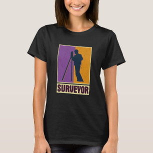 Camiseta Inquérito geodésico que investiga teodolite pro en
