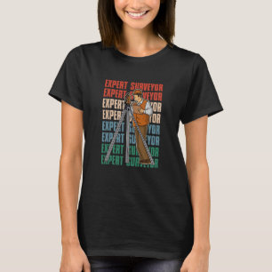 Camiseta Inquérito geodésico que investiga teodolite pro en