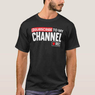 Camiseta Inscreva-se No Meu Canal Transmissão Ao Vivo Onlin