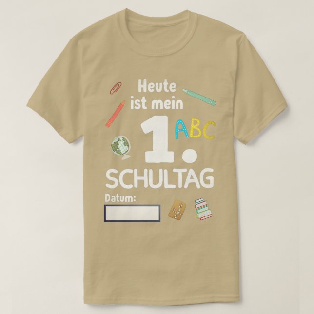 Camiseta Inscrição na escola 2020, escolaridade infantil 1 (Frente do Design)