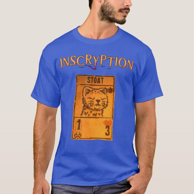 Camiseta Inscryption Jogo de Cartas Psicológico Stoad Hallo (Frente)