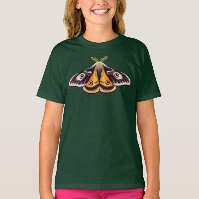Camiseta Insect Art Saturnia Moth Goblincore Nature Lover (Frente)