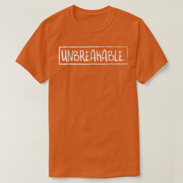 Camiseta Inseparável Determinado e Encorajando T (Frente do Design)