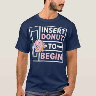 Camiseta Inserir Rosquinha Para Iniciar Pastas Comidas De N
