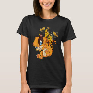 Camiseta Inseto Animal Borboleta Gato Dono de Animal Fofinh