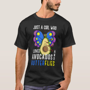 Camiseta Inseto Bonito Apenas Uma Menina Que Ama Abacates E