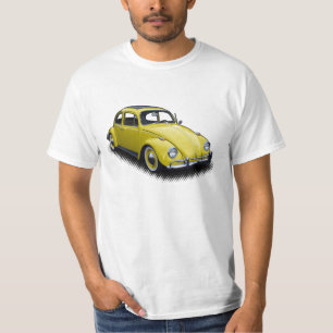 Camiseta Inseto clássico amarelo no t-shirt branco