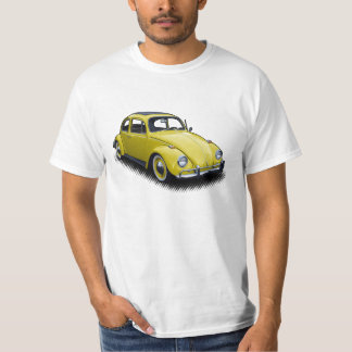 Camiseta Inseto clássico amarelo no t-shirt branco