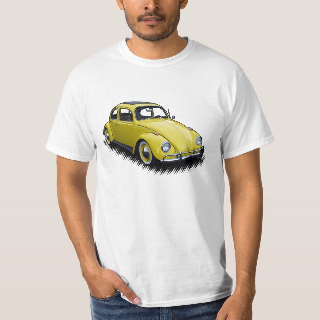 Camiseta Inseto clássico amarelo no t-shirt branco (Frente)