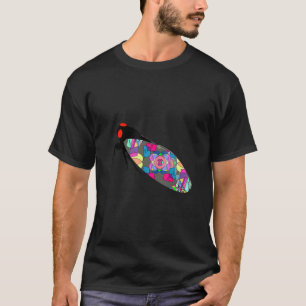 Camiseta Inseto Colorido Cigarra Entomologia Bonita Criança