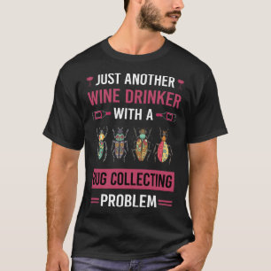 Camiseta Inseto De Bebidas De Vinho Que Coleta Insetos De I