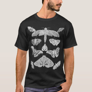 Camiseta Inseto de Ilustração de Insetos de Vintagem de Mam