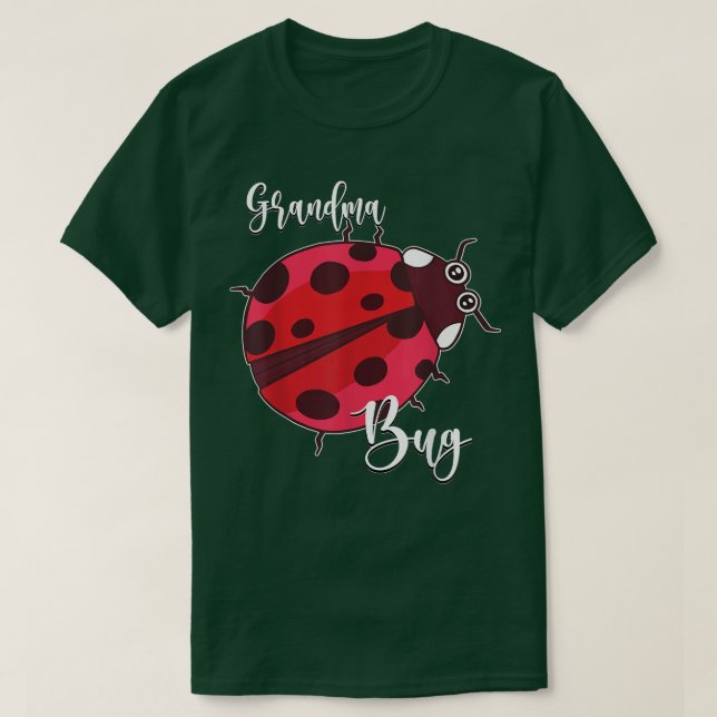 Camiseta Inseto de Ladybug Avó Vovó Rainha Cute Ladybug Ins (Frente do Design)