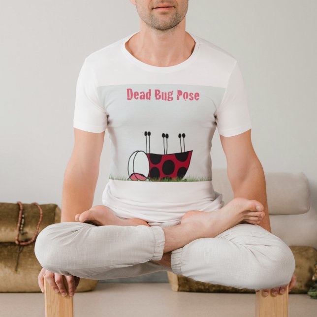 Camiseta Inseto de Ladybug engraçado Yoga Pose (Criador carregado)