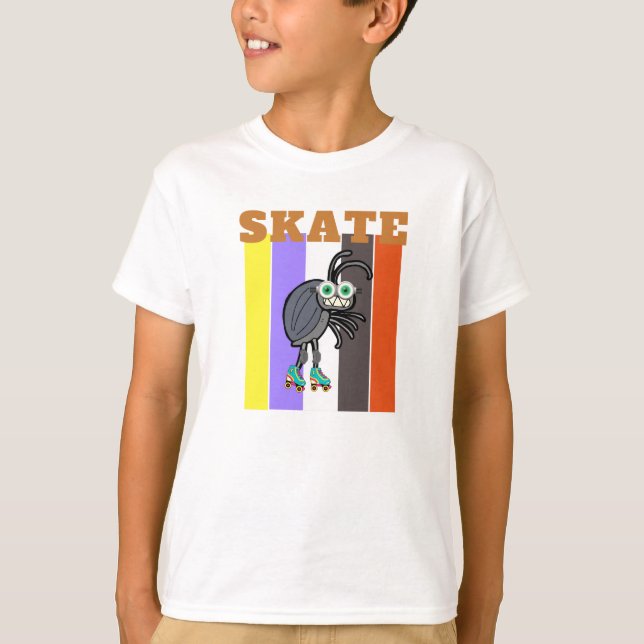 Camiseta Inseto de Skating estranho (Frente)