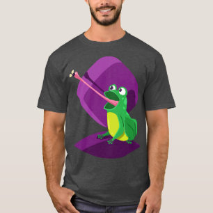 Camiseta Inseto Engraçado de Captura de Sapo 1