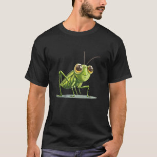 Camiseta Inseto Gafanhoto Legal para um Dia Divertido
