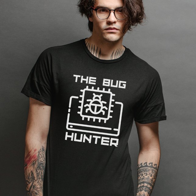 Camiseta Inseto Hunter, Desenvolvedor da Web, Engraçado Ciê (Criador carregado)