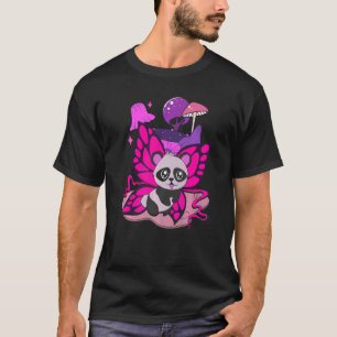 Camiseta Inseto Panda Bear Butterfly Mushroom Cute Animal P