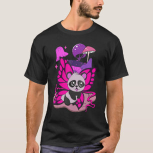 Camiseta Inseto Panda Bear Butterfly Mushroom Cute Animal P