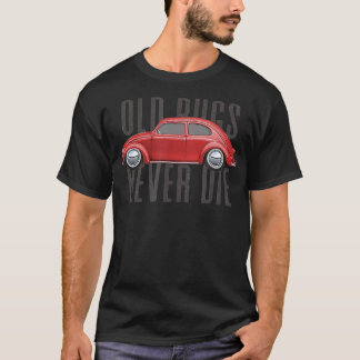 Camiseta Insetos antigos do Carro vintage clássico nunca mo