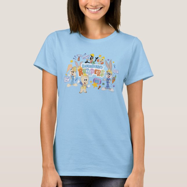 Camiseta INSETOS BUNNY BUILDERS™| Arte do esboço de grupo (Frente)