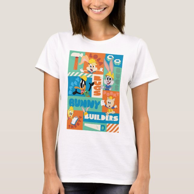 Camiseta INSETOS BUNNY BUILDERS™| Padrão de Grade de Caract (Frente)