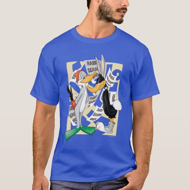 Camiseta INSETOS BUNNY™ E DAFFY DUCK™ prontos para a estaçã (Frente)