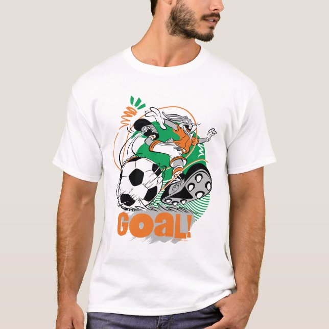 Camiseta INSETOS BUNNY™ Kicking Soccer Gol (Frente)
