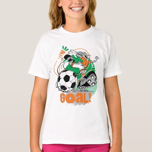 Camiseta INSETOS BUNNY™ Kicking Soccer Gol (Frente)