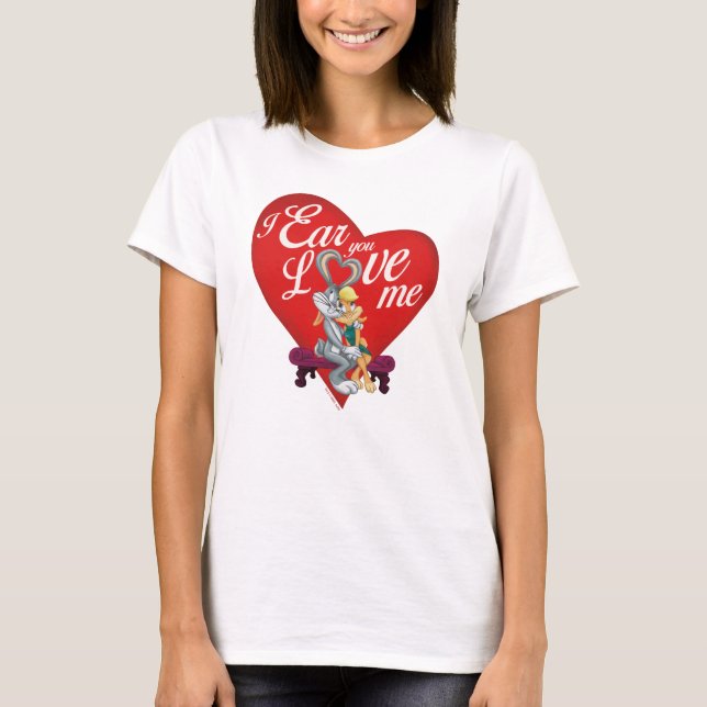 Camiseta INSETOS BUNNY™ & Lola Bunny - Eu Ouço Você Me Ama (Frente)